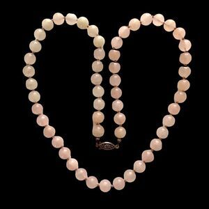 Vintage Austrian Rose Quartz Necklace